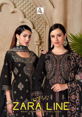 Alok suits zara line dress material in wholesale rate in mumbai